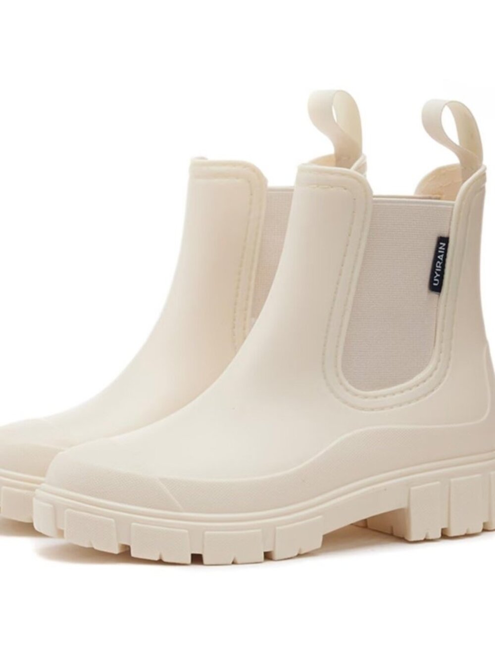Short Rain Boots Women Waterproof Ankle Rainboots Fashion Chelsea Boots Non-Slip